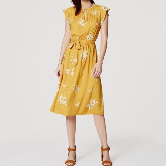 LOFT Dresses & Skirts - Yellow spring/summer dress